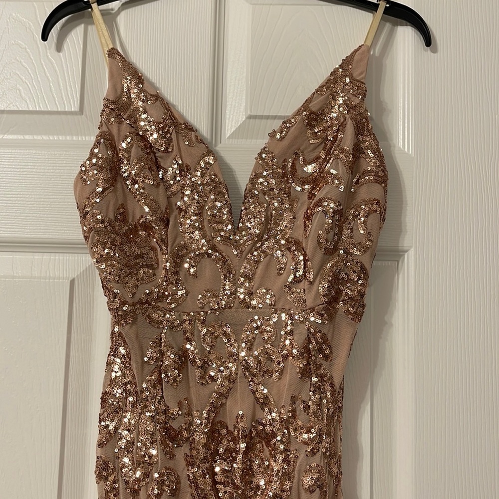 Sequin Rose Gold Dress